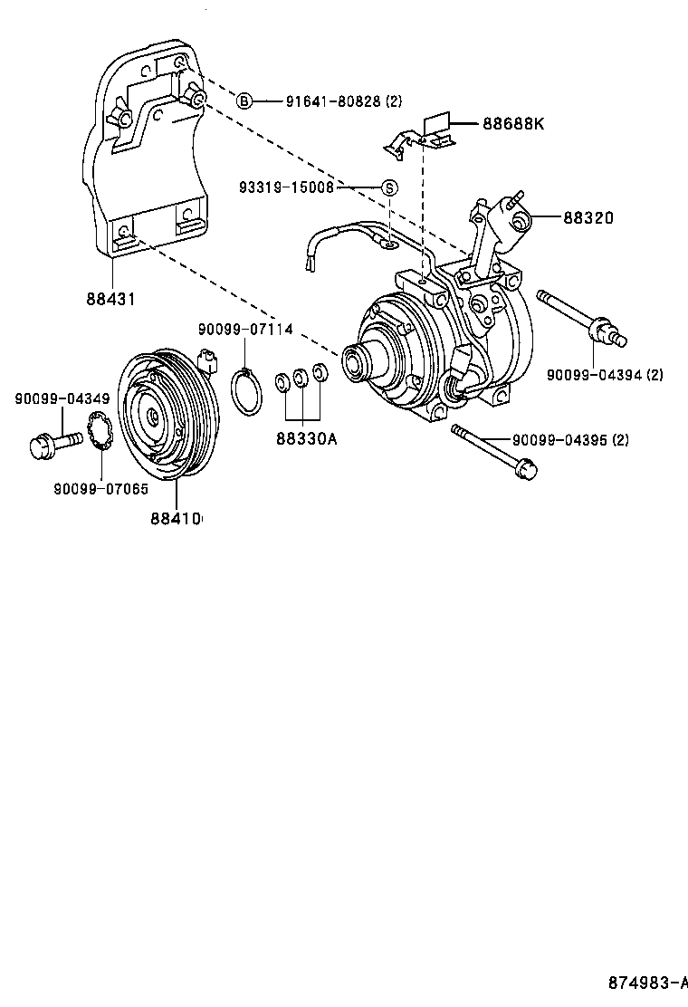  CAMRY |  HEATING AIR CONDITIONING COMPRESSOR