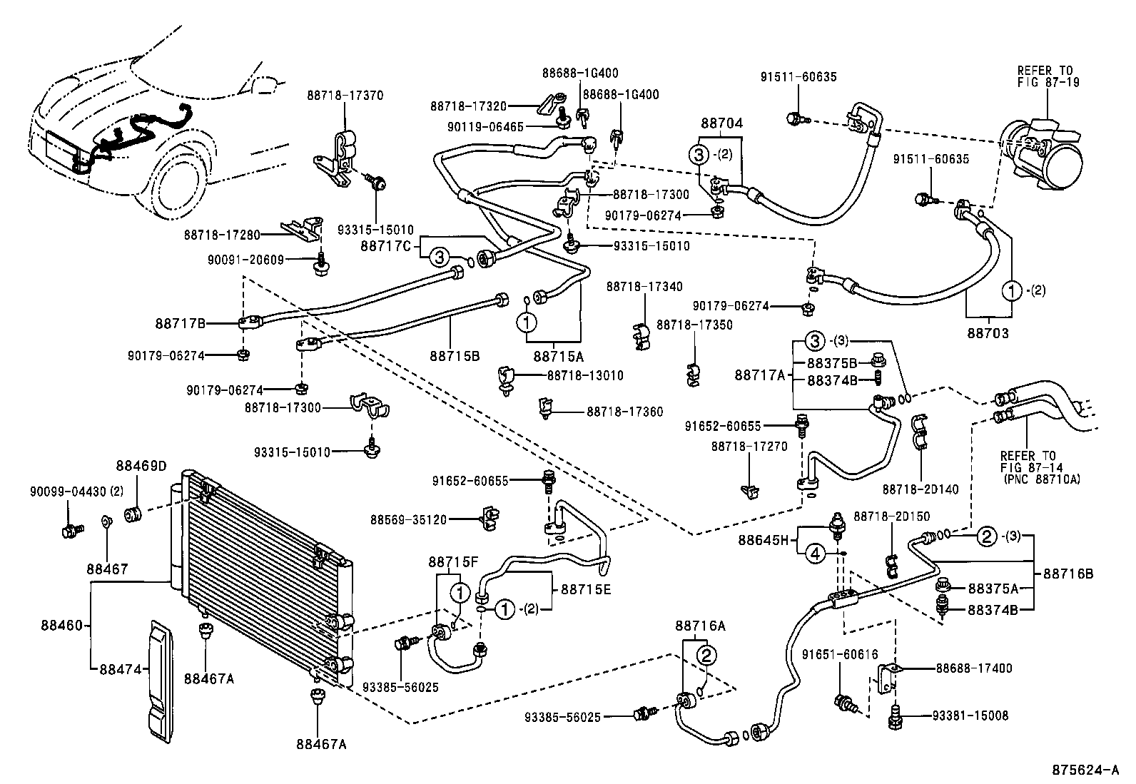  MR2 |  HEATING AIR CONDITIONING COOLER PIPING