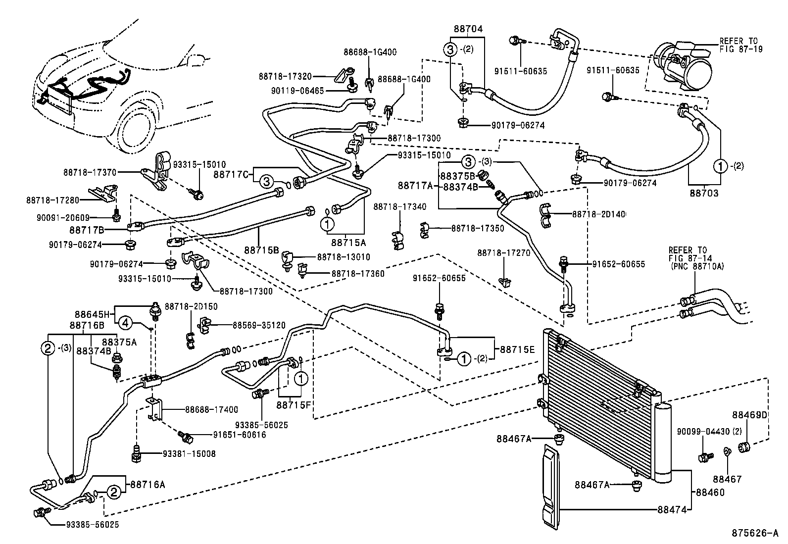  MR2 |  HEATING AIR CONDITIONING COOLER PIPING