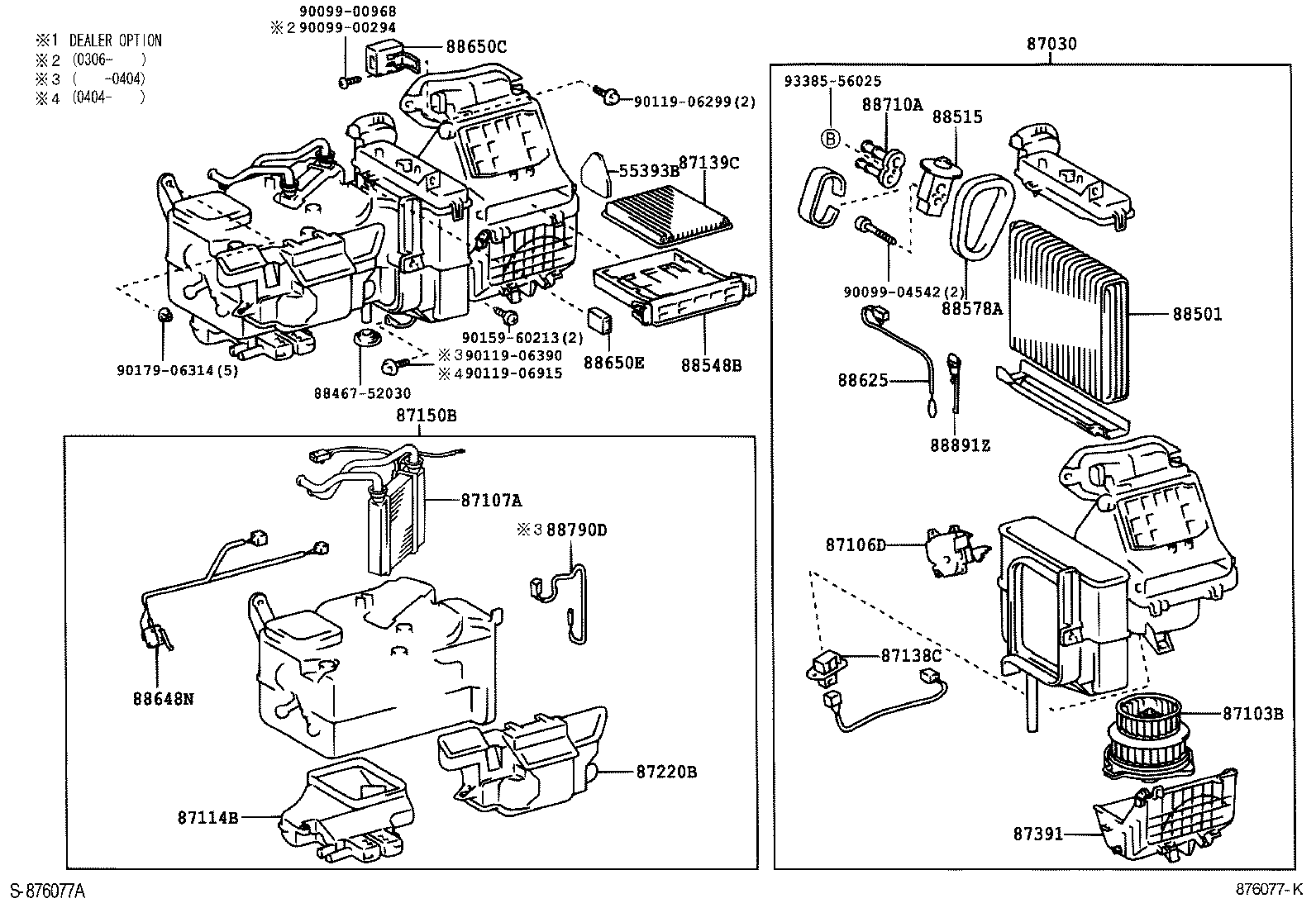  YARIS |  HEATING AIR CONDITIONING COOLER UNIT