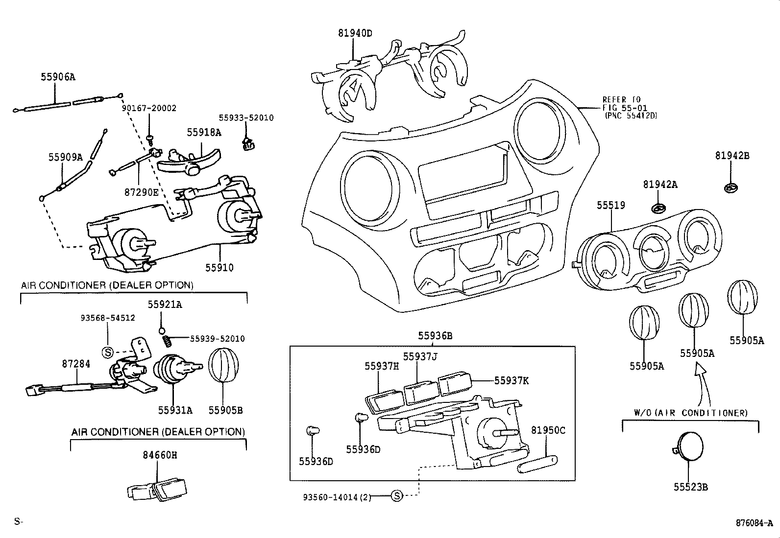  YARIS |  HEATING AIR CONDITIONING CONTROL AIR DUCT