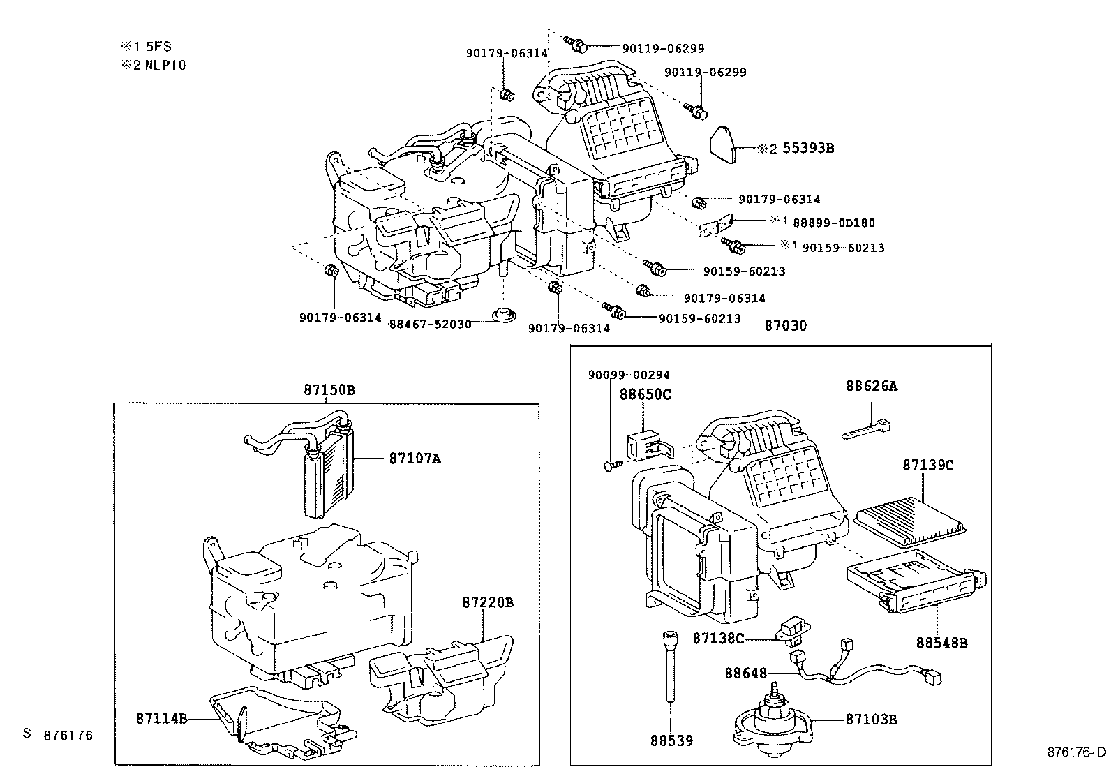  YARIS |  HEATING AIR CONDITIONING COOLER UNIT