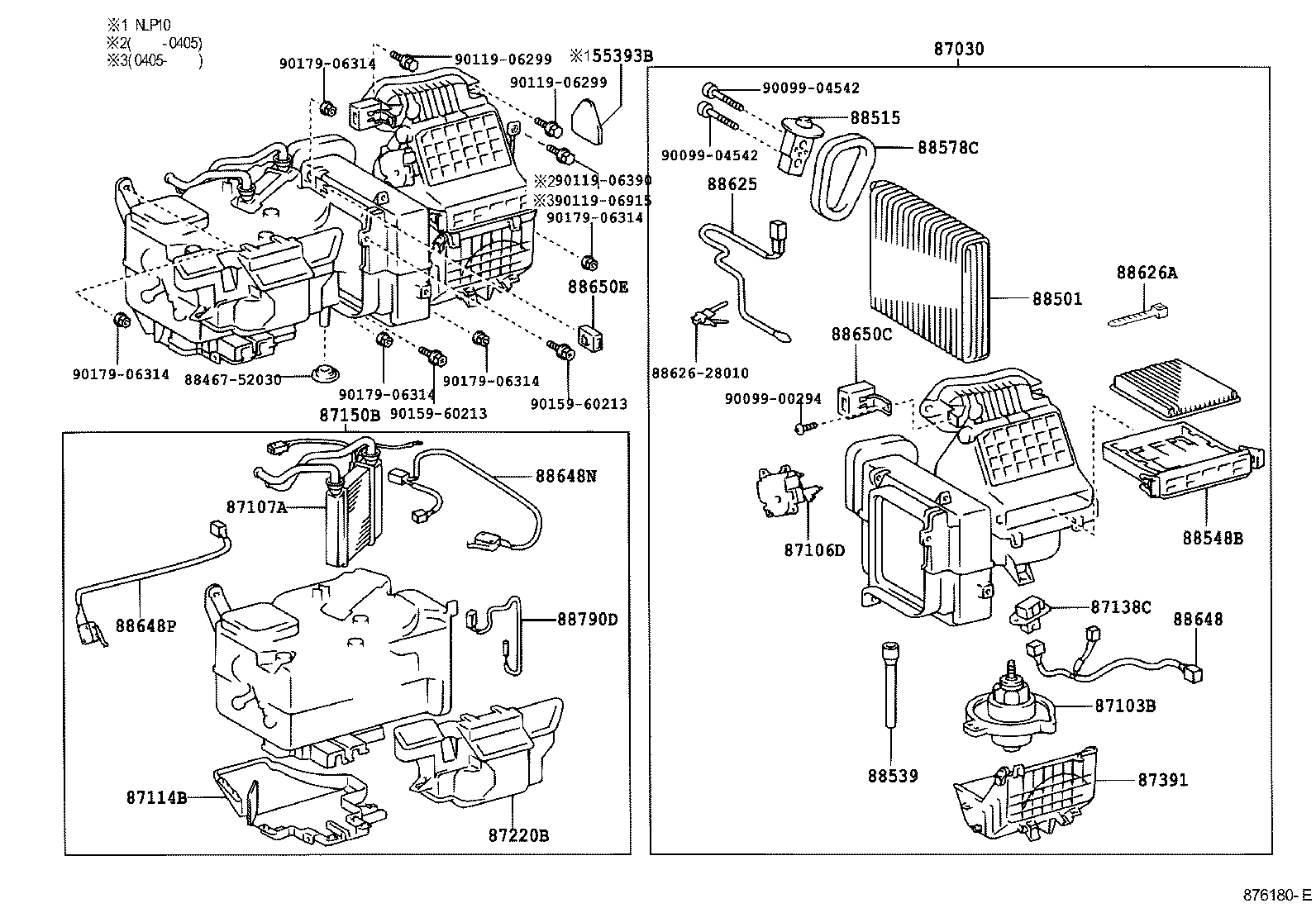  YARIS |  HEATING AIR CONDITIONING COOLER UNIT