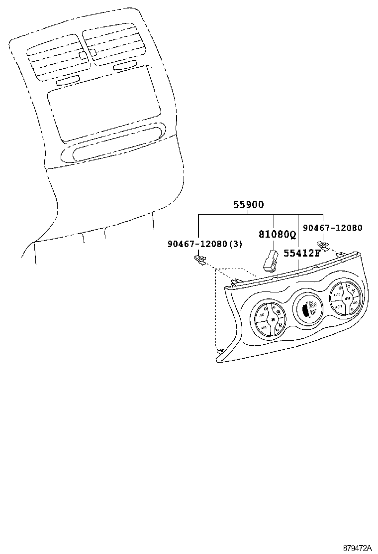  URBAN CRUISER |  HEATING AIR CONDITIONING CONTROL AIR DUCT