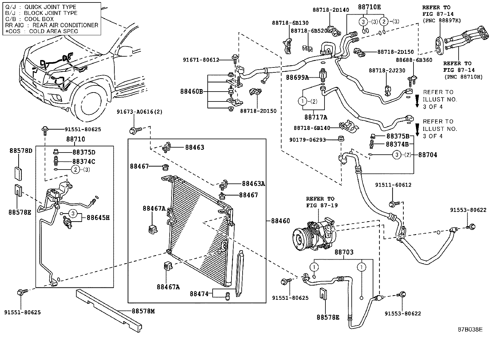  LAND CRUISER 150 |  HEATING AIR CONDITIONING COOLER PIPING