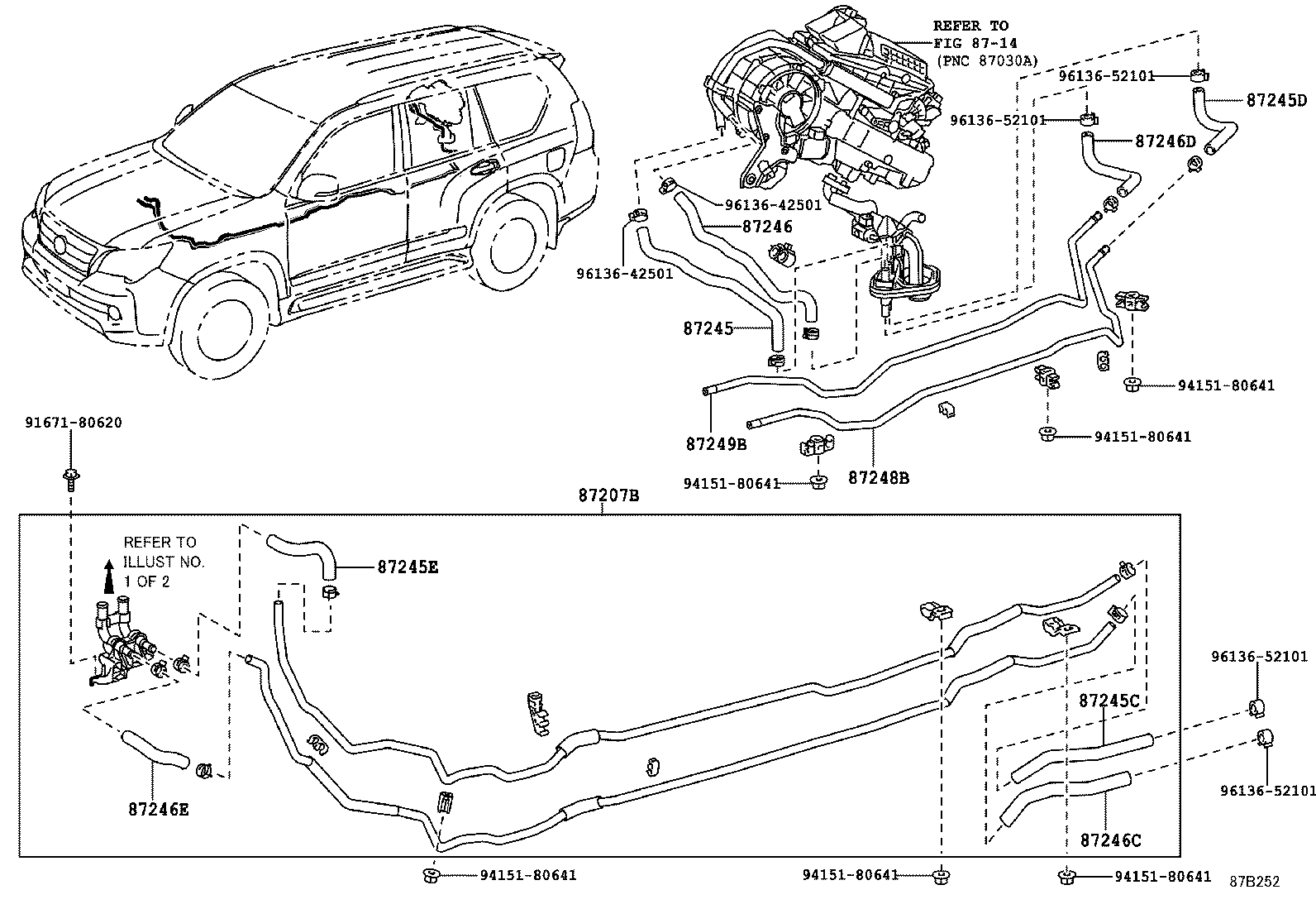  GX460 |  HEATING AIR CONDITIONING WATER PIPING