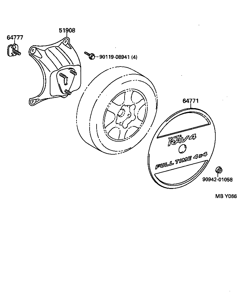  RAV4 |  SPARE WHEEL CARRIER