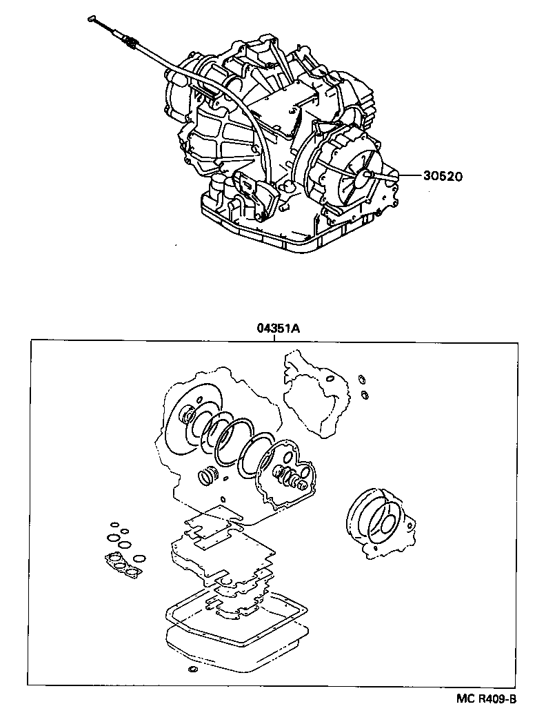  RAV4 |  TRANSAXLE OR TRANSMISSION ASSY GASKET KIT ATM