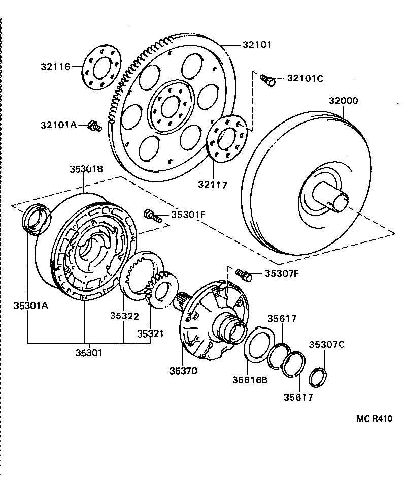  RAV4 |  TORQUE CONVERTER FRONT OIL PUMP CHAIN ATM