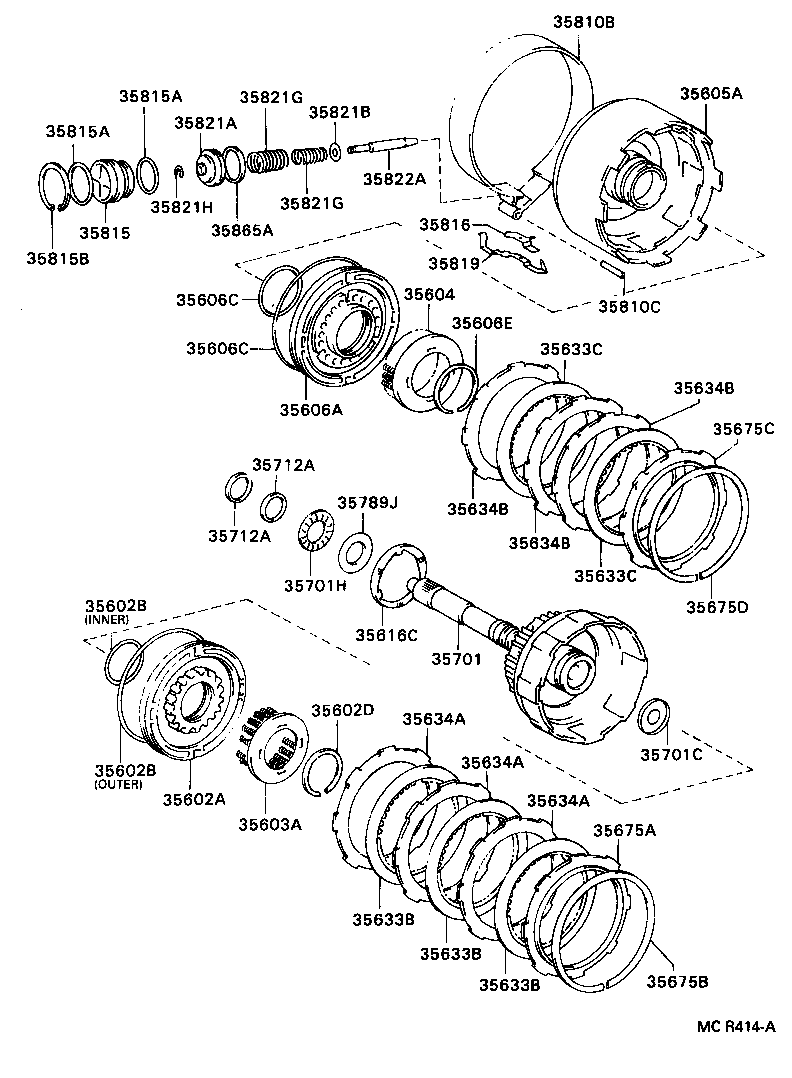  RAV4 |  BRAKE BAND MULTIPLE DISC CLUTCH ATM