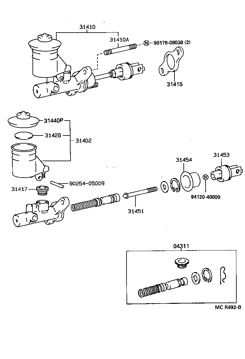  RAV4 |  CLUTCH MASTER CYLINDER