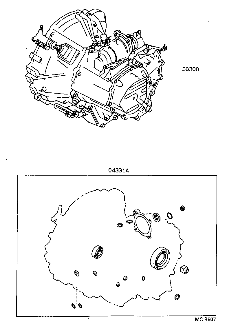  RAV4 |  TRANSAXLE OR TRANSMISSION ASSY GASKET KIT MTM