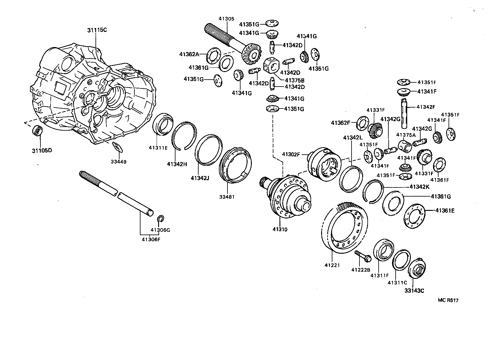  RAV4 |  FRONT AXLE HOUSING DIFFERENTIAL