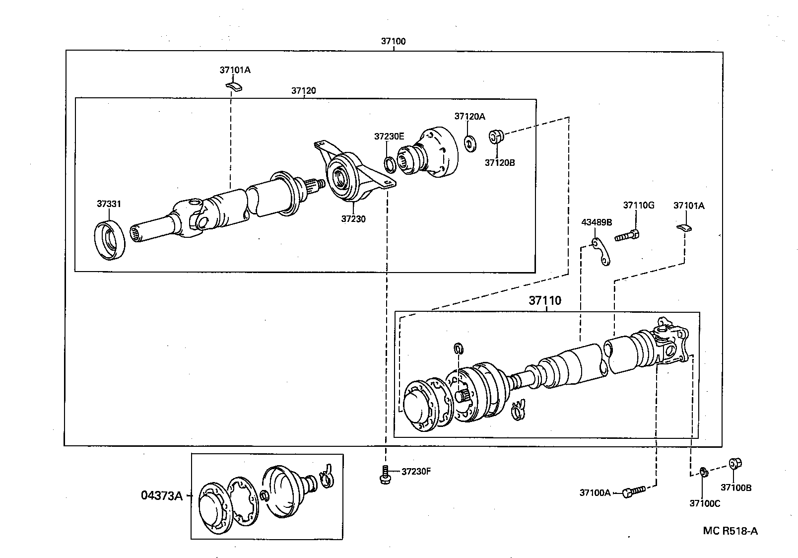 propeller shaft and universal joint