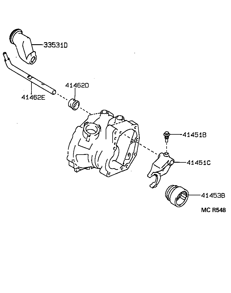  RAV4 |  TRANSFER LEVER SHIFT ROD