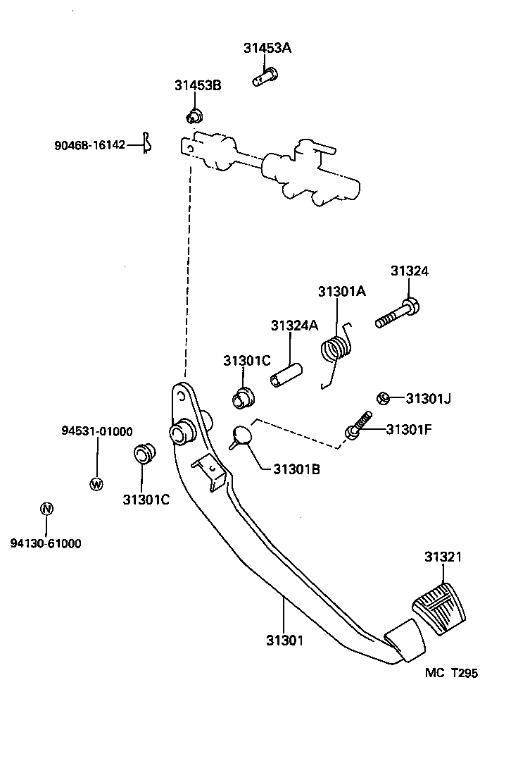  DYNA 100 |  CLUTCH PEDAL FLEXIBLE HOSE