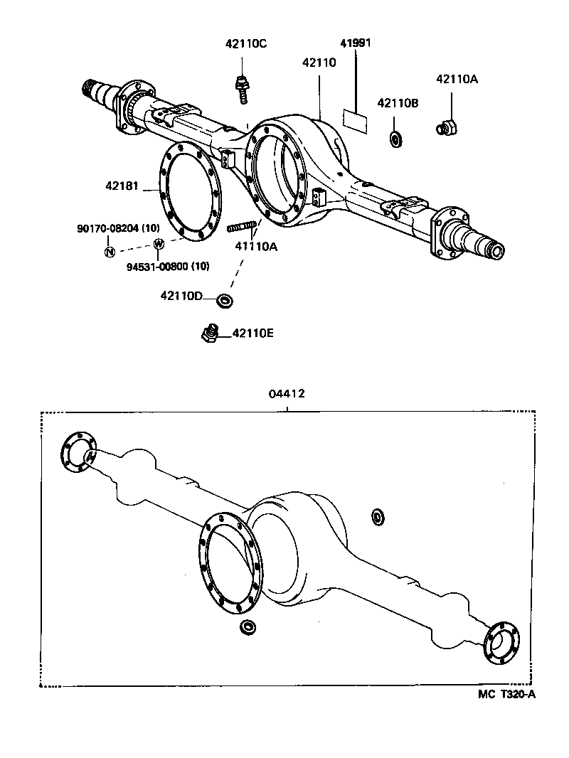  DYNA 100 |  REAR AXLE HOUSING DIFFERENTIAL