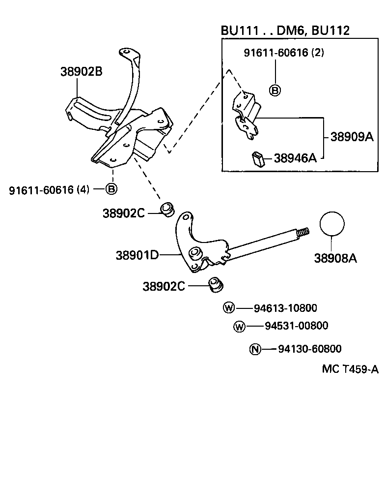  DYNA 200 |  POWER TAKE OFF LEVER LINK