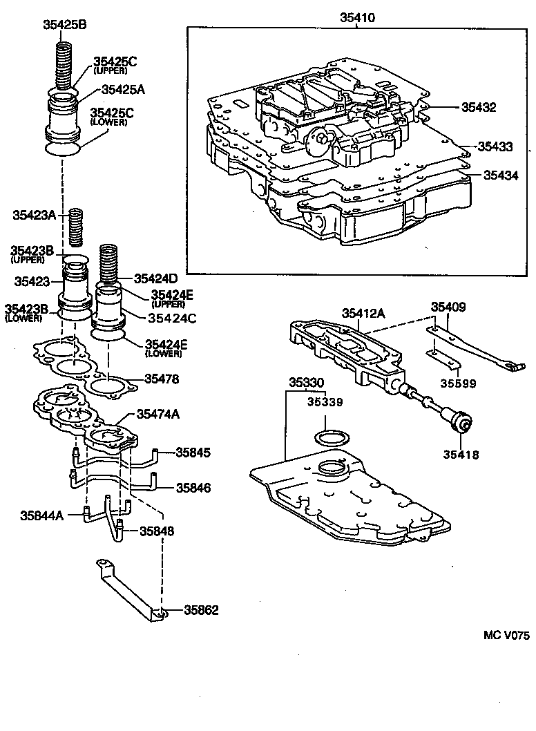  STARLET |  VALVE BODY OIL STRAINER ATM