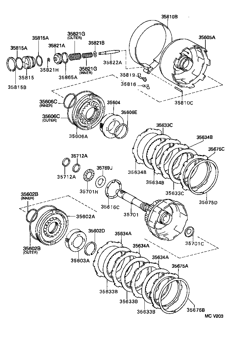  STARLET |  BRAKE BAND MULTIPLE DISC CLUTCH ATM