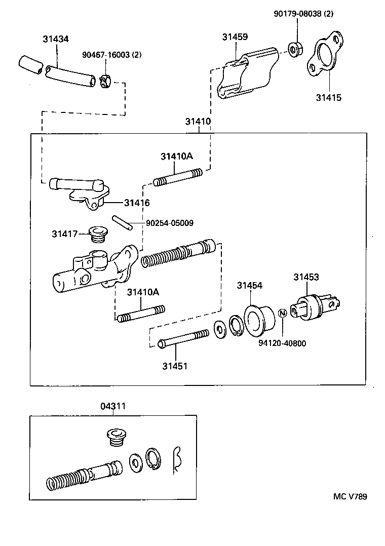  RAV4 |  CLUTCH MASTER CYLINDER