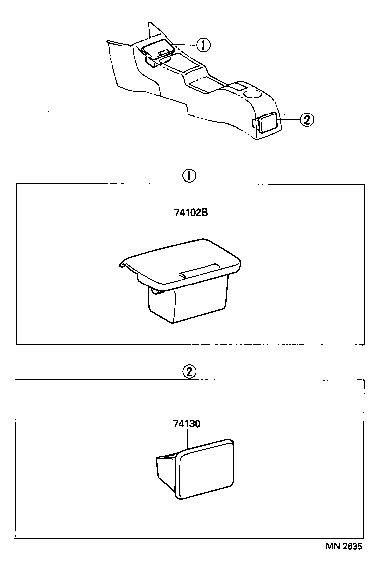  RAV4 |  ASH RECEPTACLE