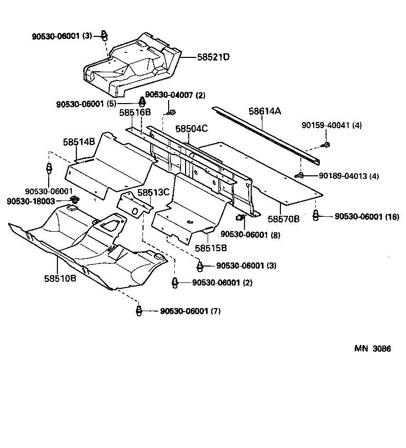  DYNA 100 |  FLOOR MAT SILENCER PAD