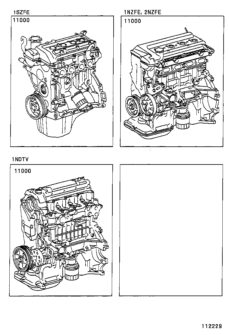  YARIS JPP |  PARTIAL ENGINE ASSEMBLY