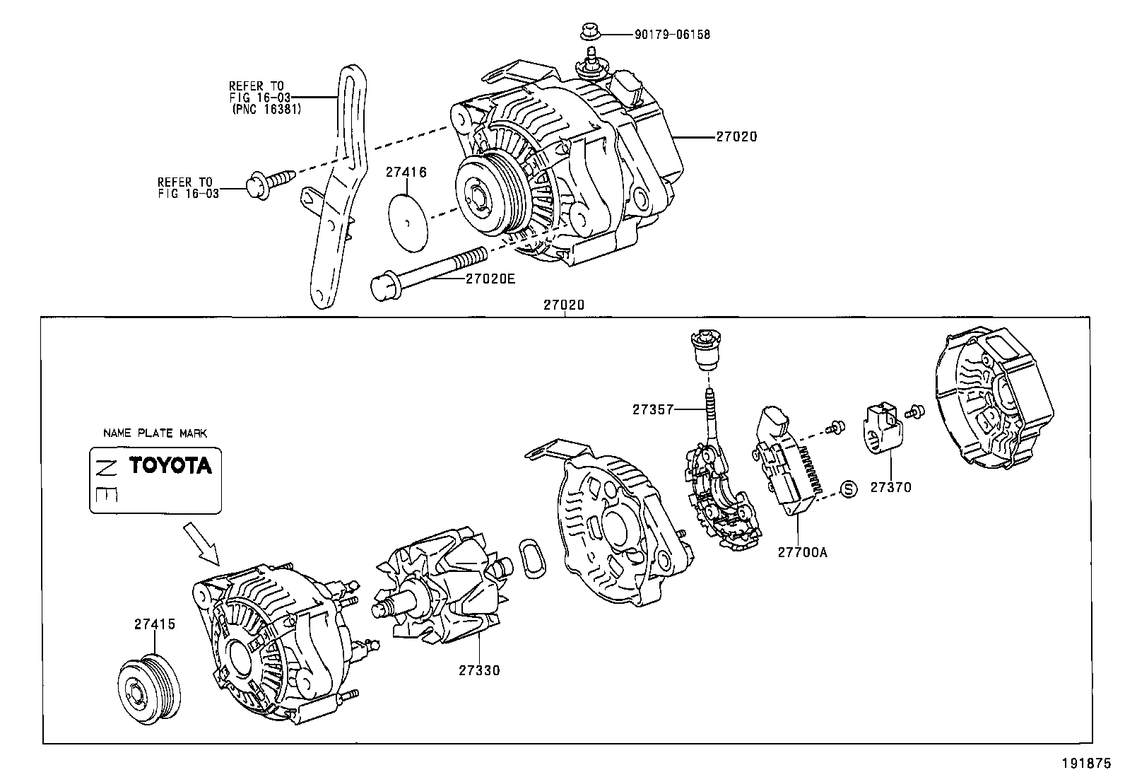  YARIS FRP |  ALTERNATOR