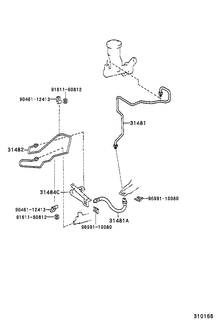  4RUNNER |  CLUTCH PEDAL FLEXIBLE HOSE