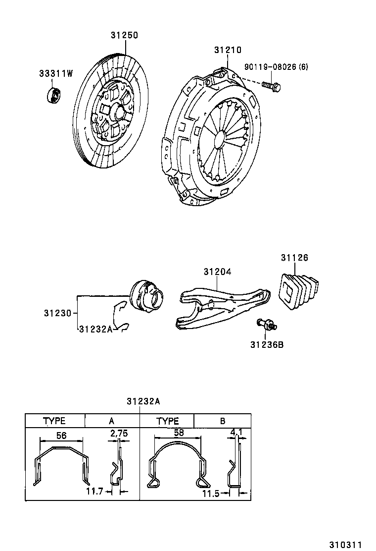  DYNA200 |  CLUTCH RELEASE FORK