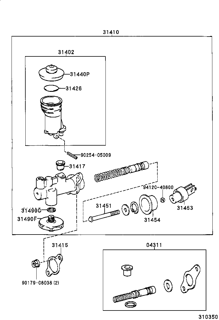  HILUX |  CLUTCH MASTER CYLINDER