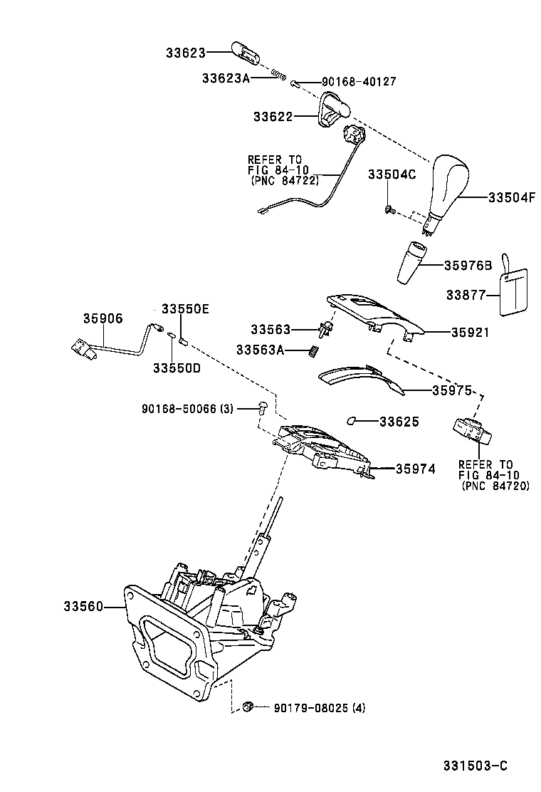  RX300 |  SHIFT LEVER RETAINER