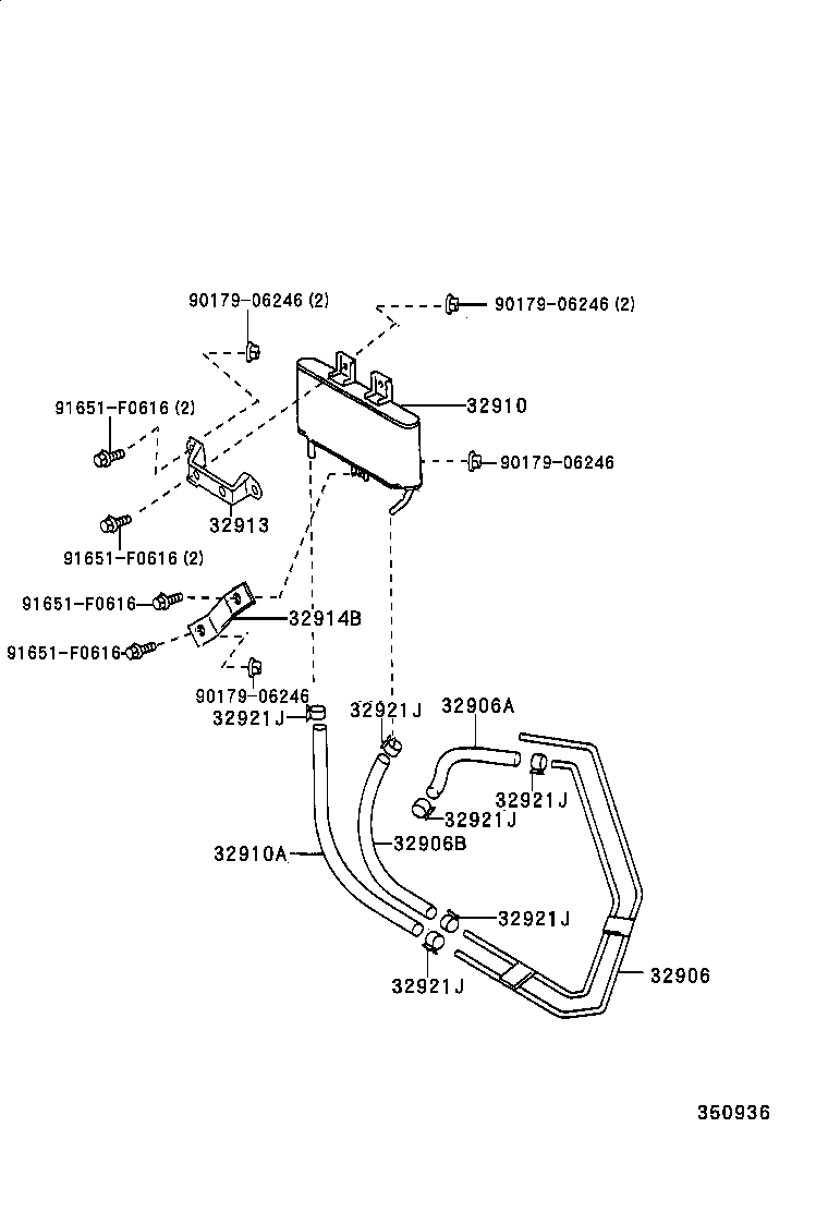  GS300 430 |  OIL COOLER TUBE ATM