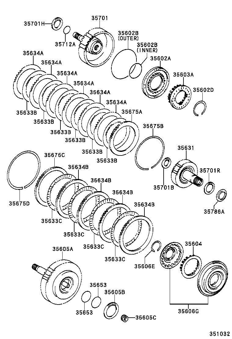  RX300 |  BRAKE BAND MULTIPLE DISC CLUTCH ATM