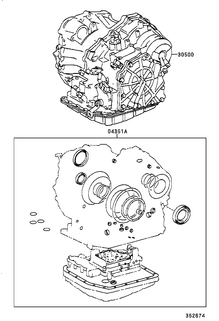  RX300 |  TRANSAXLE OR TRANSMISSION ASSY GASKET KIT ATM