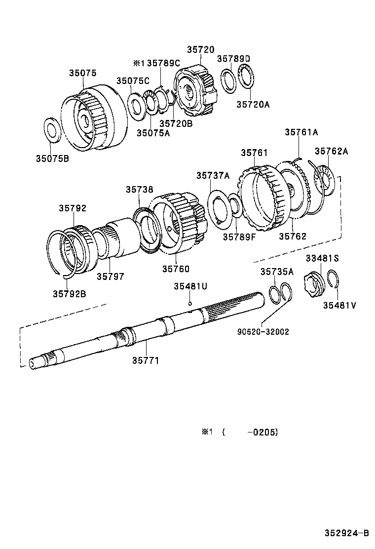  HILUX |  PLANETARY GEAR REVERSE PISTON COUNTER GEAR ATM