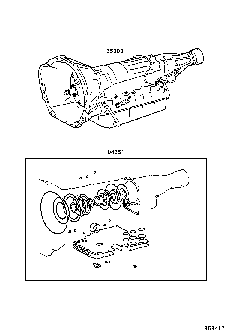  HILUX |  TRANSAXLE OR TRANSMISSION ASSY GASKET KIT ATM