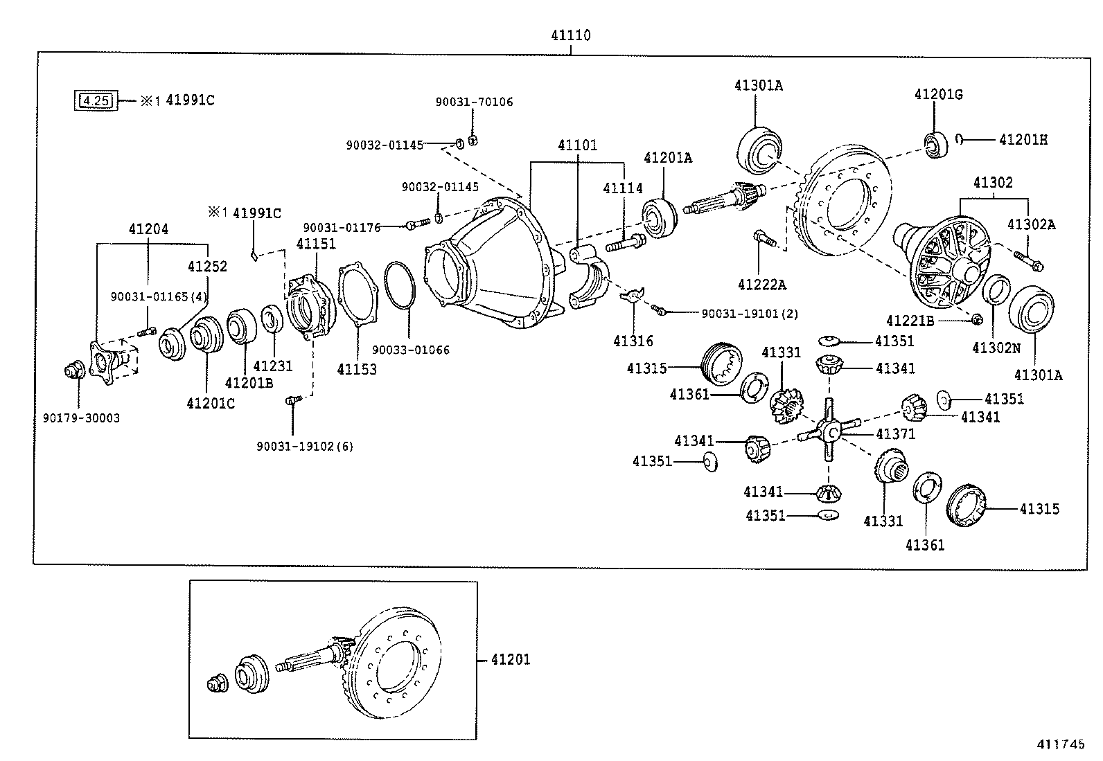  DYNA |  REAR AXLE HOUSING DIFFERENTIAL