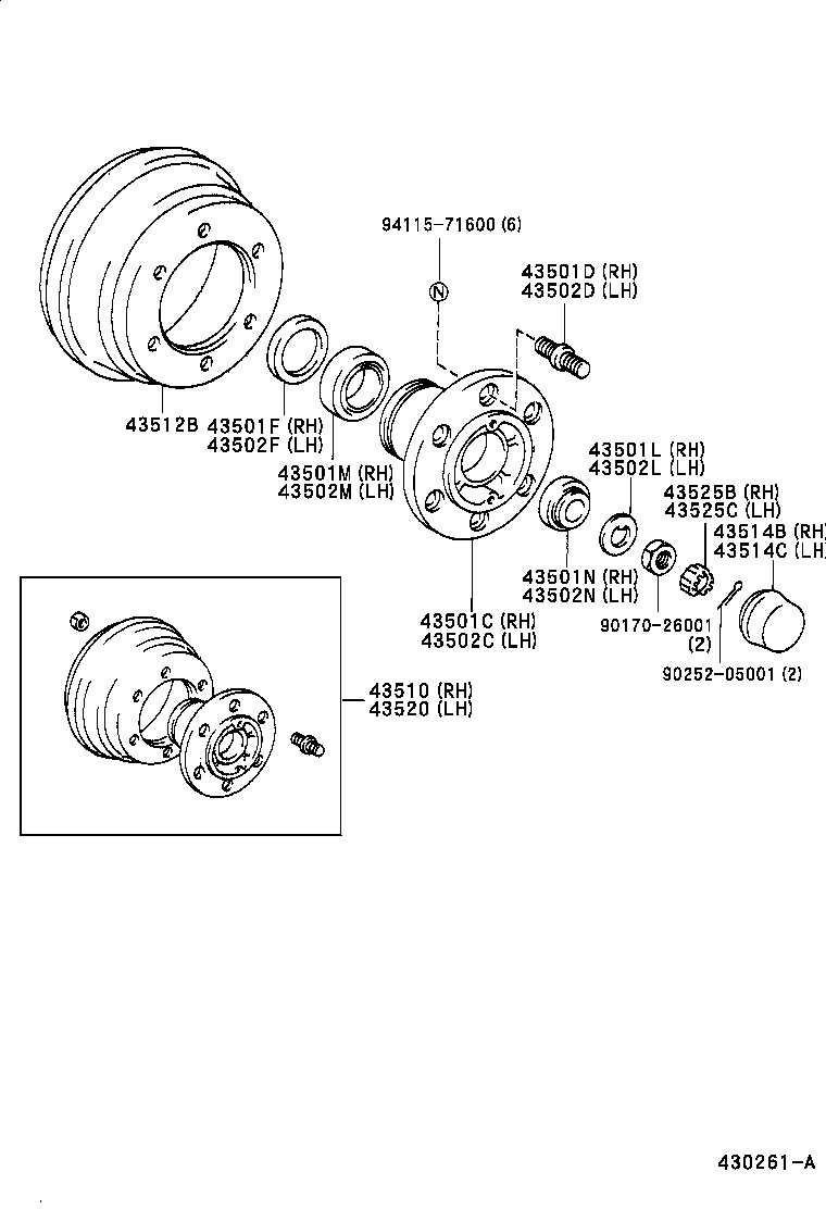  DYNA200 |  FRONT AXLE HUB