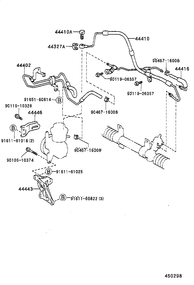  COROLLA |  POWER STEERING TUBE