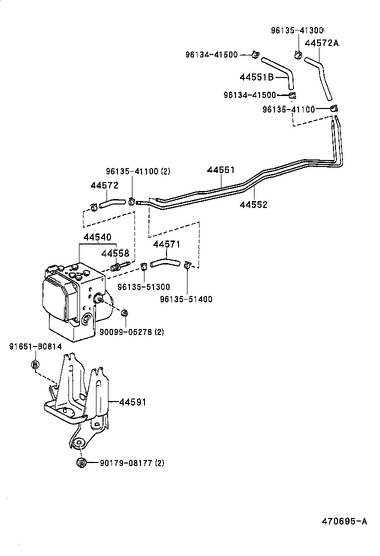  LS400 |  BRAKE TUBE CLAMP