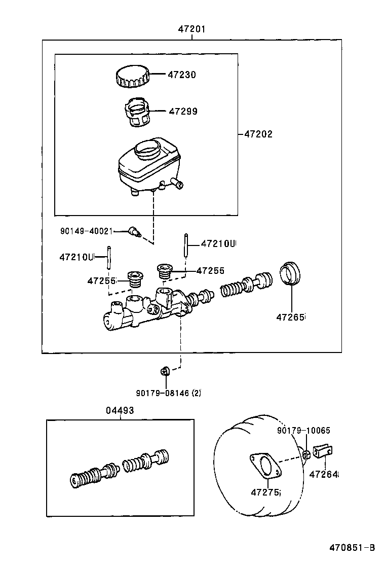  LS400 |  BRAKE MASTER CYLINDER