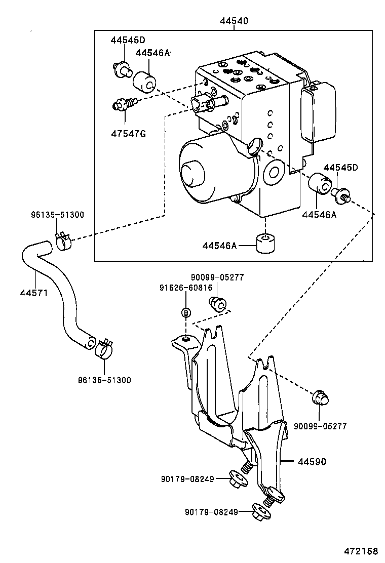  LS430 |  BRAKE TUBE CLAMP