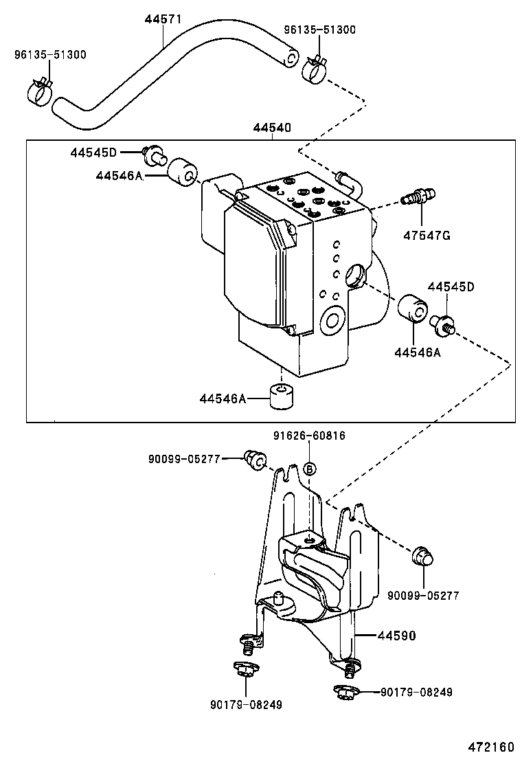  LS430 |  BRAKE TUBE CLAMP