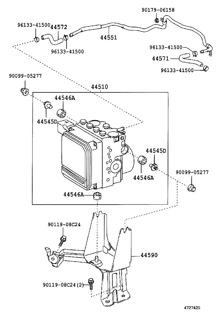  CAMRY |  BRAKE TUBE CLAMP