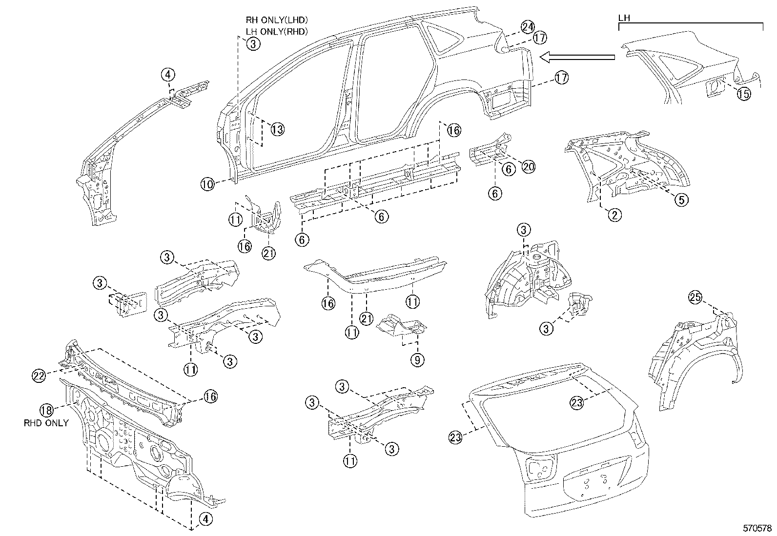  RX400H |  HOLE PLUG