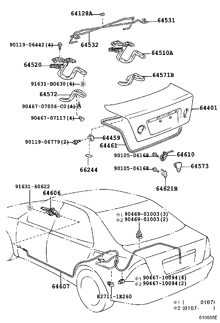  IS200 300 |  LUGGAGE COMPARTMENT DOOR LOCK