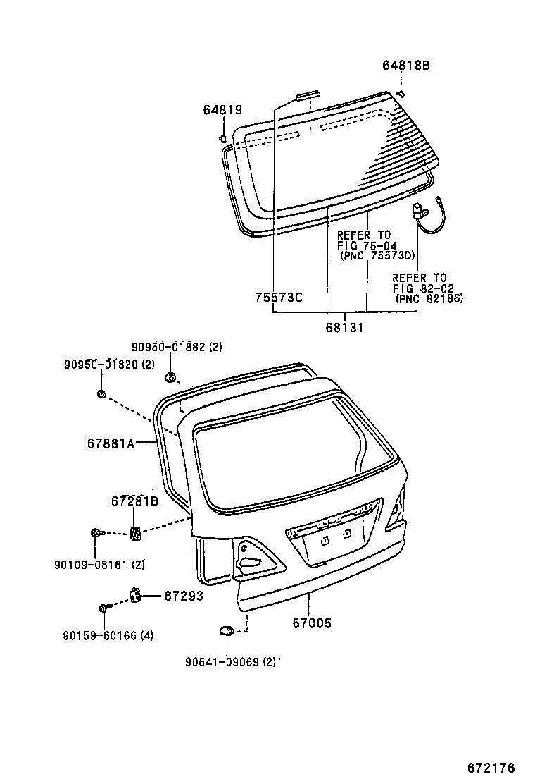  RX300 |  BACK DOOR PANEL GLASS