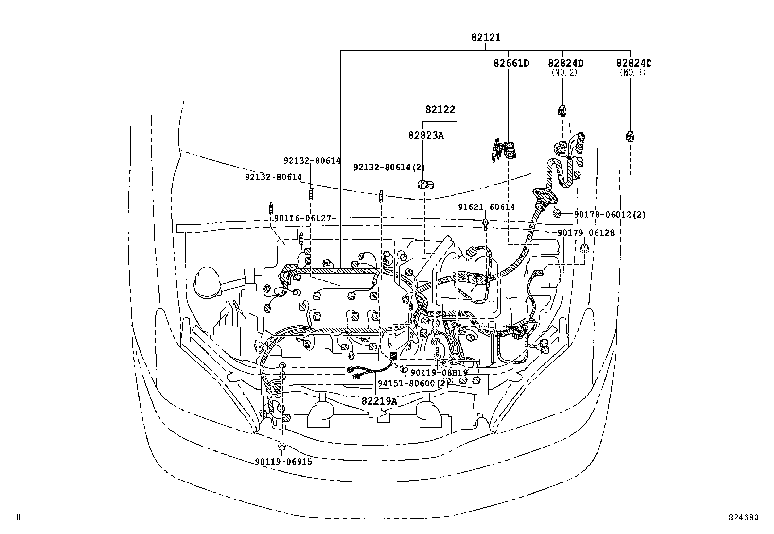  RX300 330 350 |  WIRING CLAMP